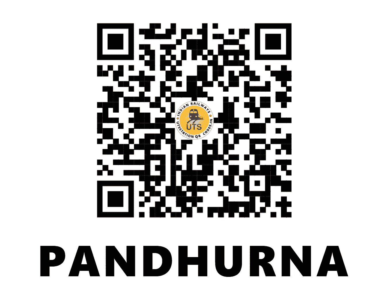 UTS QR Code for PANDHURNA - PAR - CR (MADHYA PRADESH)